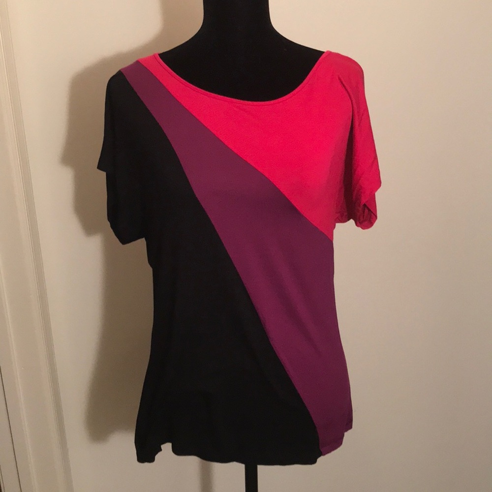 Pink, purple and black shirt size XL NWT